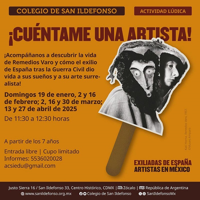 ¡Cuéntame una artista! en el Colegio de San Ildefonso