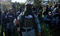 Hombres armados del Cártel Jalisco Nueva Generación (CJNG) en Morelia, Michoacán.