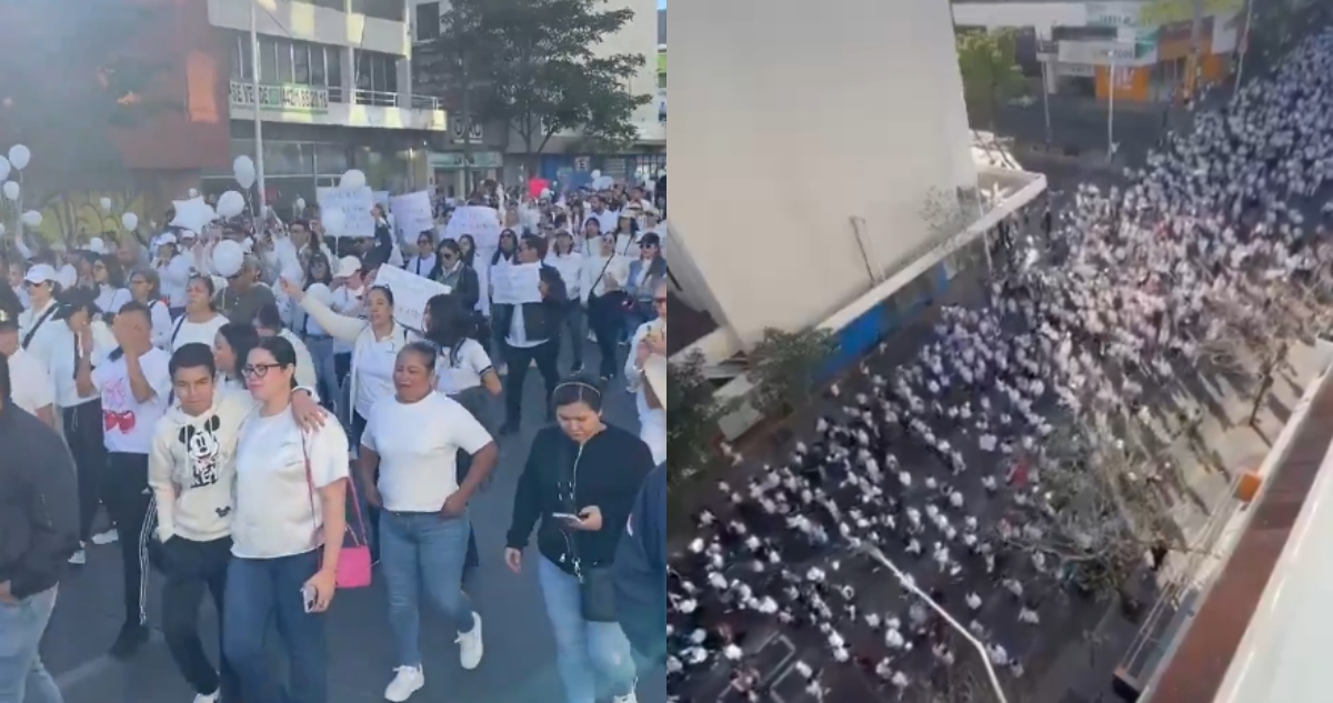 Manifestantes rompen puerta e ingresan al Palacio de Gobierno en Culiacán.