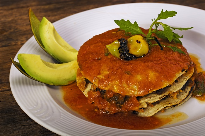 Pan de cazón, tradicional de Campeche. 