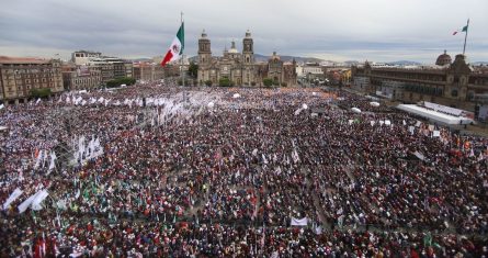 Claudia Sheinbaum encabezó su informe de 100 días de Gobierno.