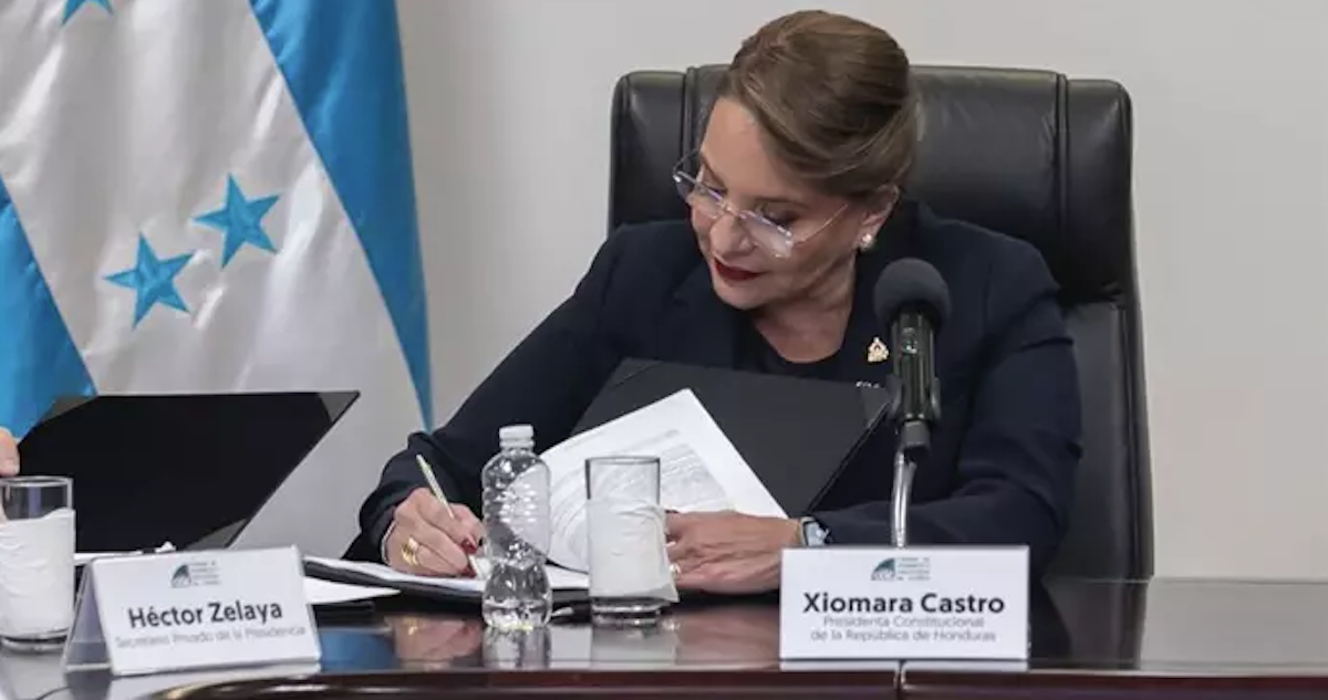 La Presidenta de Honduras