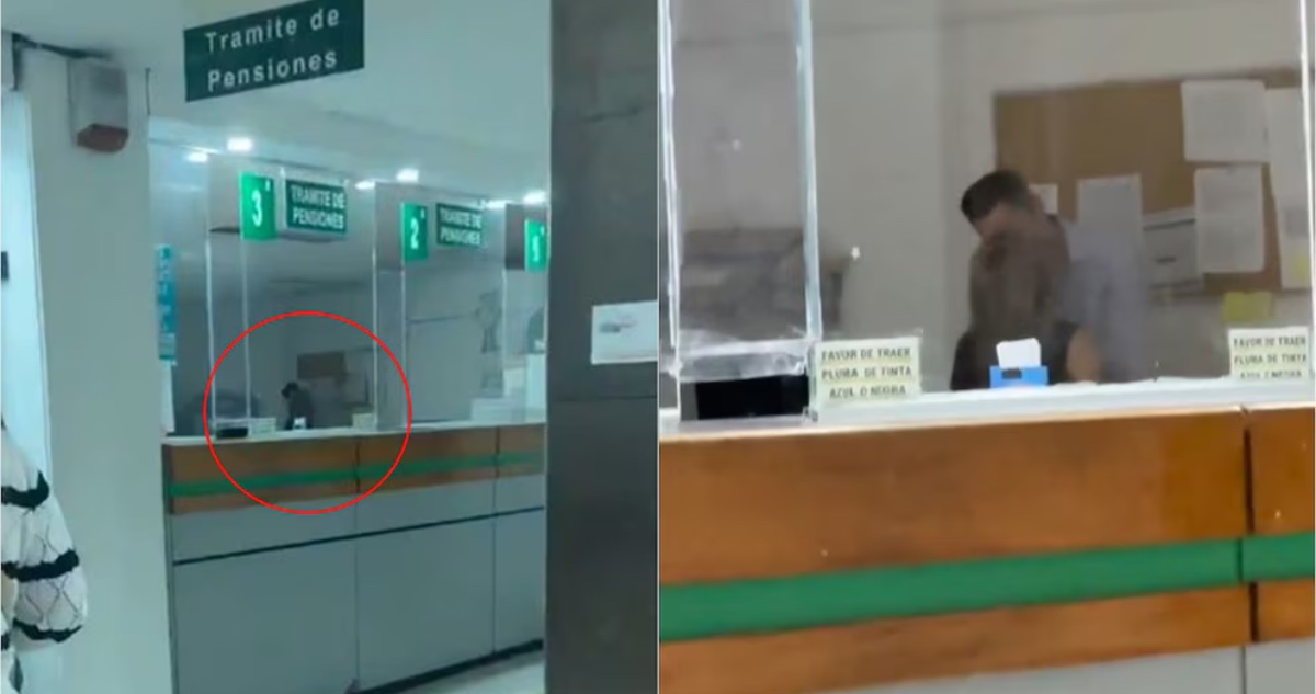 VIDEO ¬ Empleados del IMSS se besan en horario laboral y desatan críticas en redes