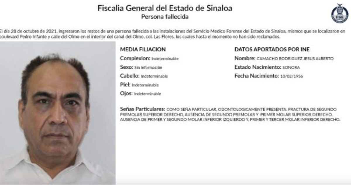 El periodista Alberto Camacho, desaparecido en 2019, es hallado en Semefo de Culiacán