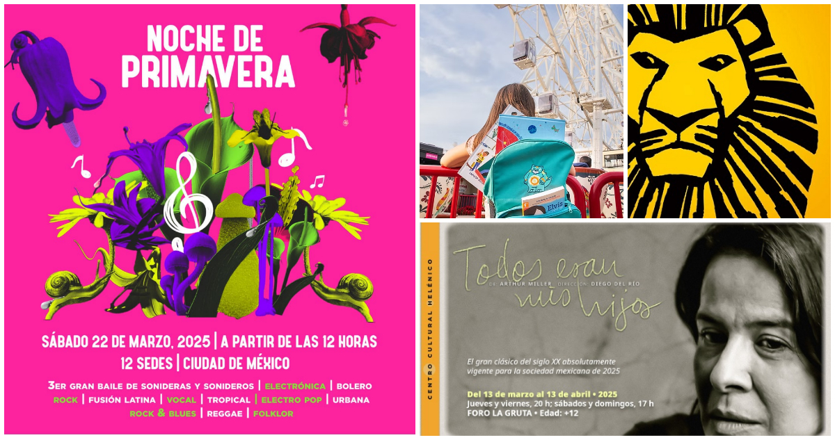 A disfrutar de la primavera entre libros, obras de teatro y conciertos en la CdMx